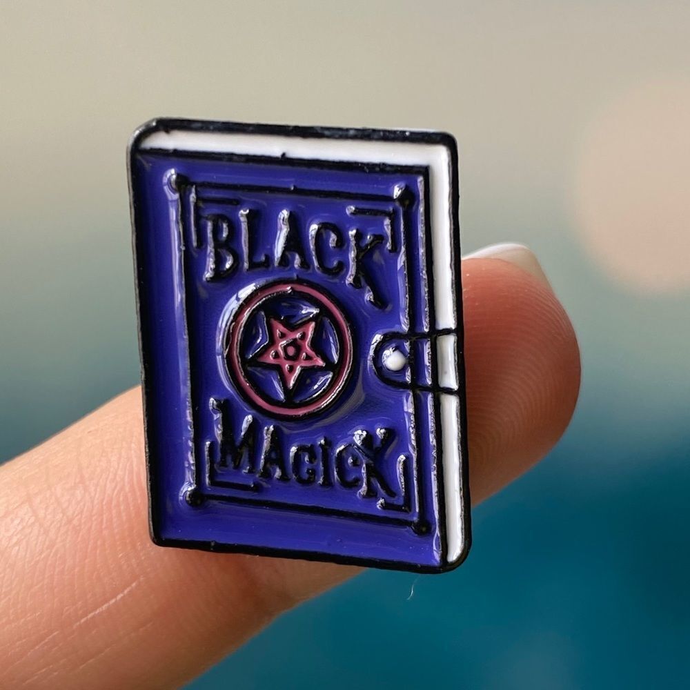 Black Magic Book Enamel Pin/ Brooch Lapel